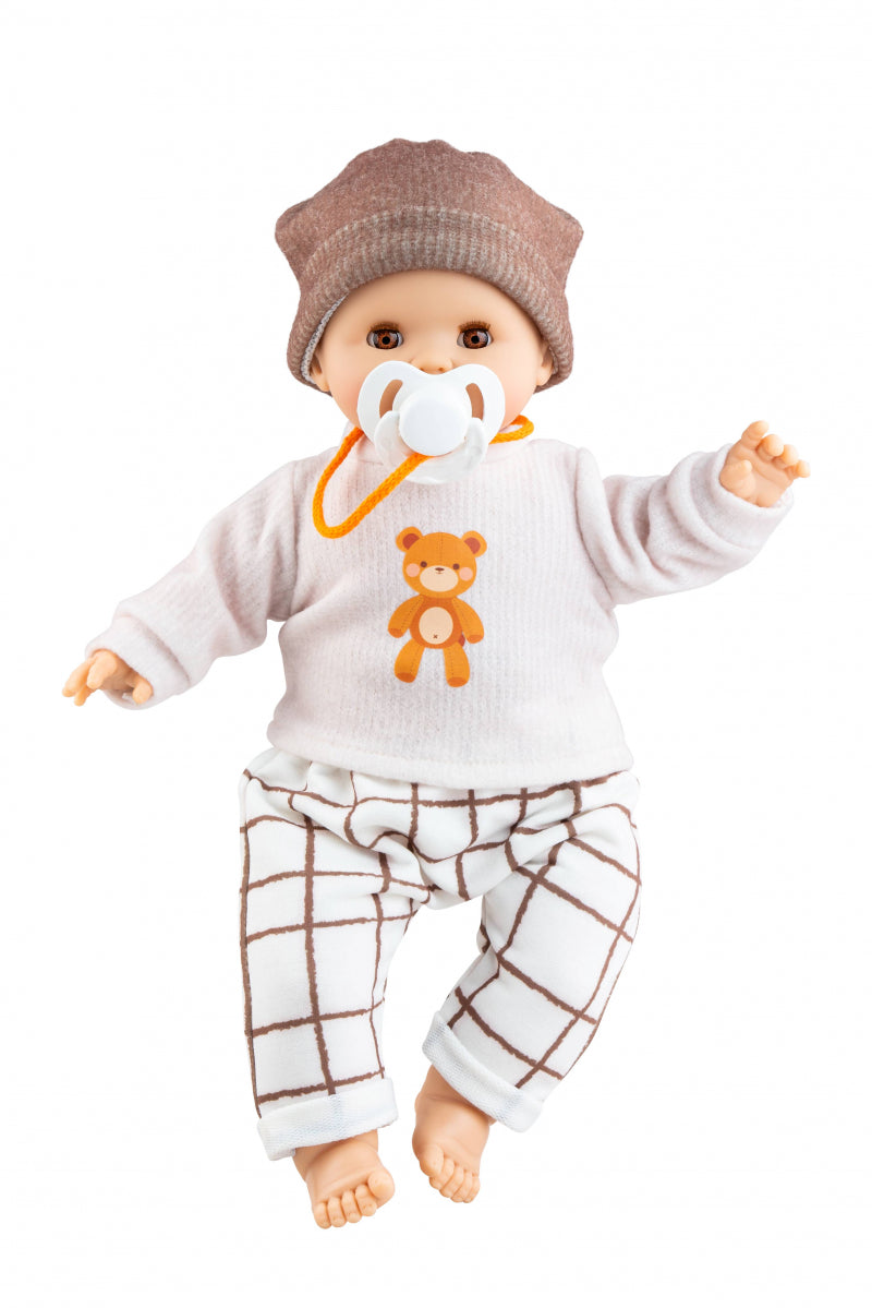 Paola Reina Alex Beerprint white boy with blue eyes with mechanism 36cm