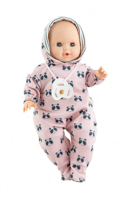 Paola Reina Sonia panda without mechanism baby doll girl with clothes 36cm