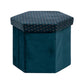 Atmosphera Pouf - Foldable - Blue - 40x46cm