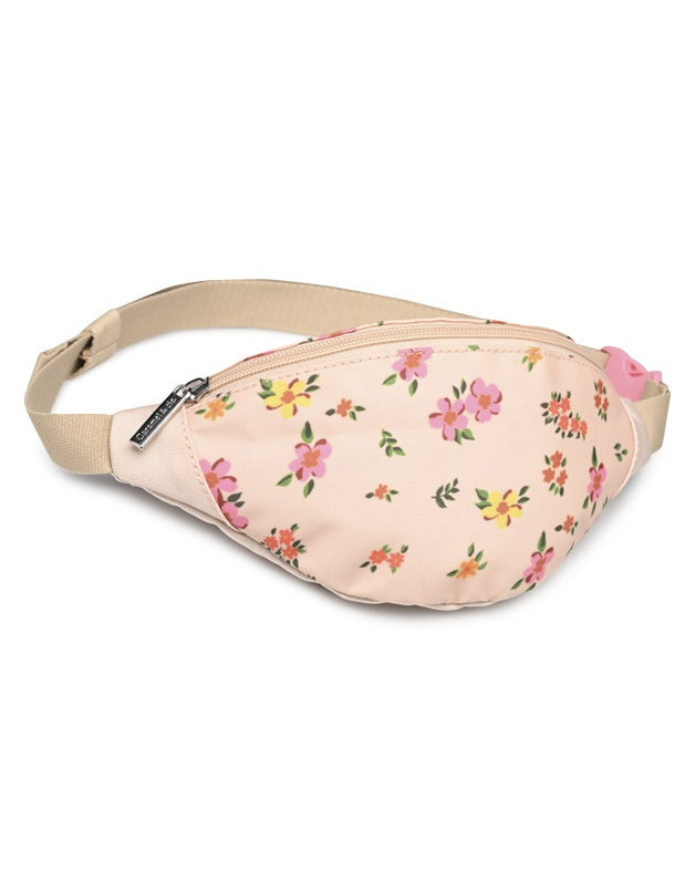 Caramel &amp; Cie Sac banane/Sac bandoulière Liberty - Rose