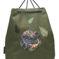 Caramel & Cie Swimming/gymnastics bag Jurassic - Green