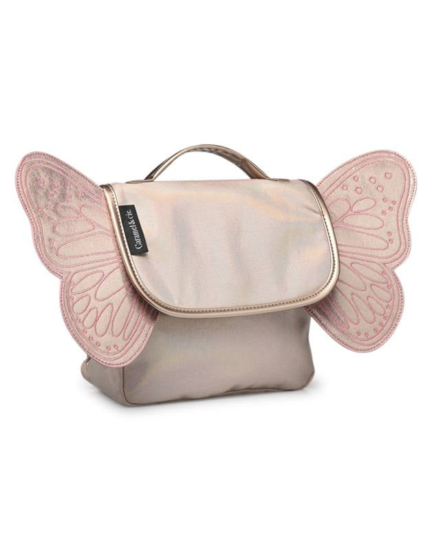 Caramel &amp; Cie Bookbag/Backpack Papillon/Butterfly Iris - Wings - Pink