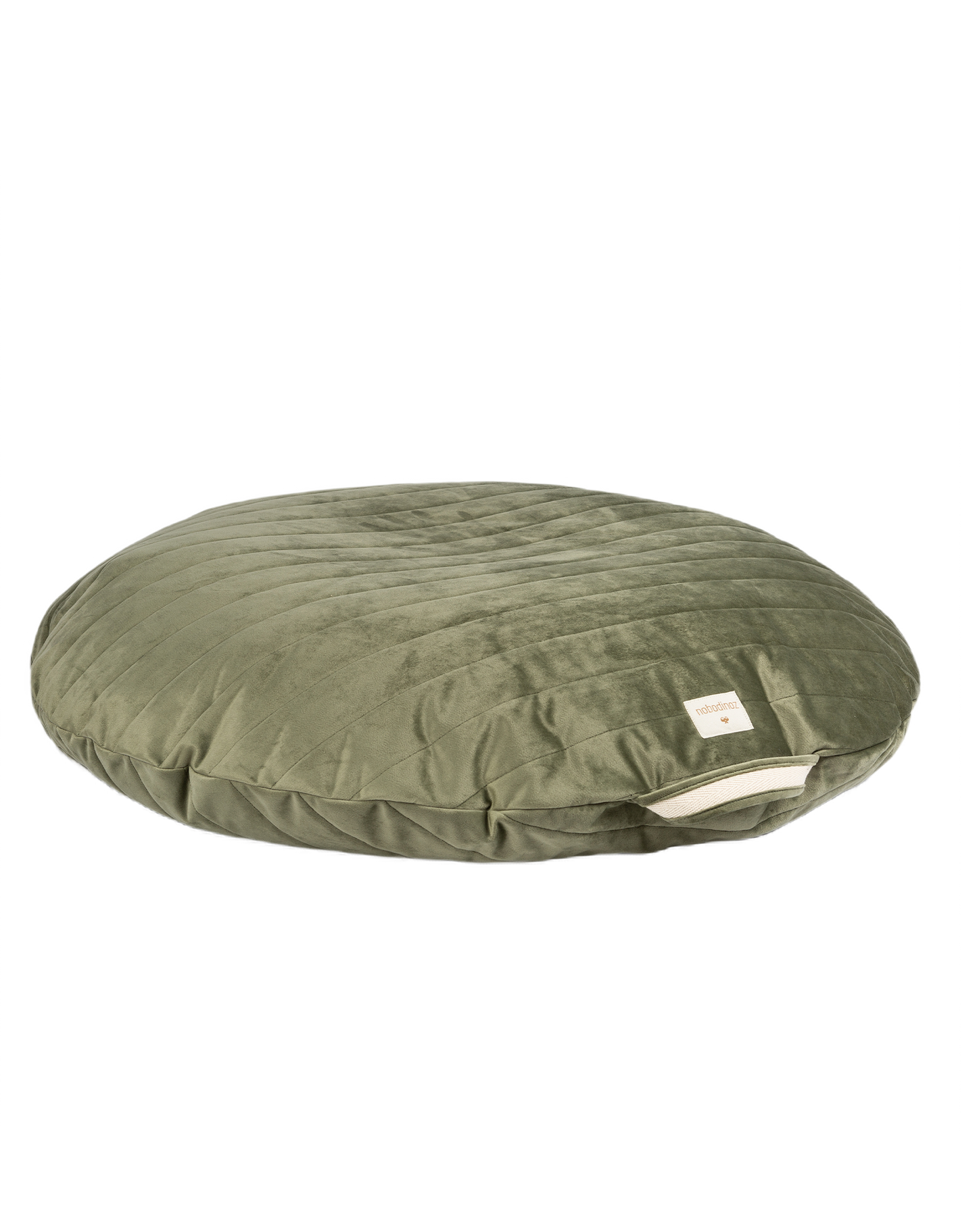 Pouf Nobodinoz Sahara Ø90x16cm - Vert Olive