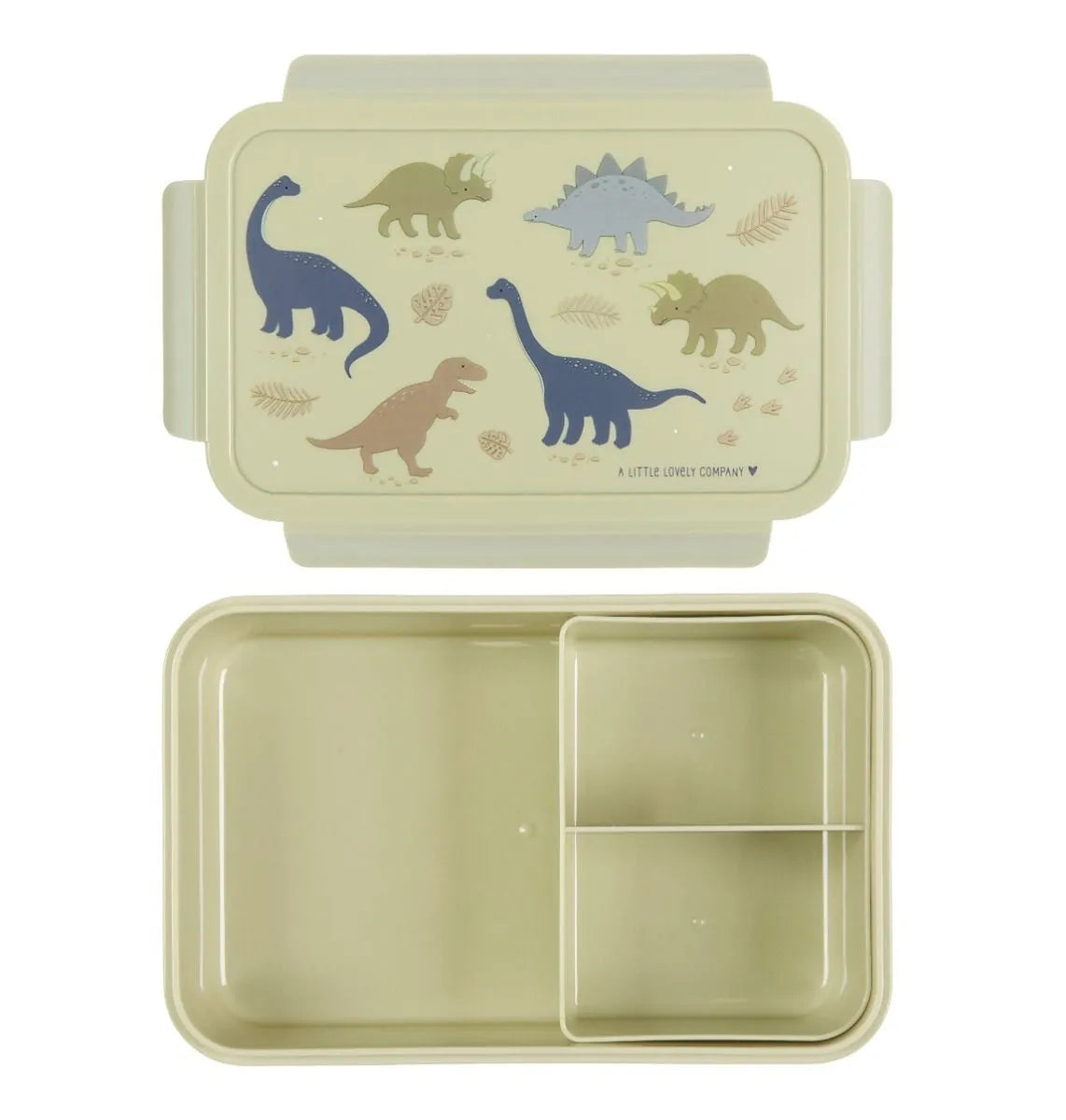 A Little Lovely Company Back to school set - Drinkfles RVS/4 Snackdozen/Bento box - Dinosaurussen