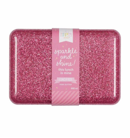 A Little Lovely Company Back to school - Lunchbox - Glitter Roze