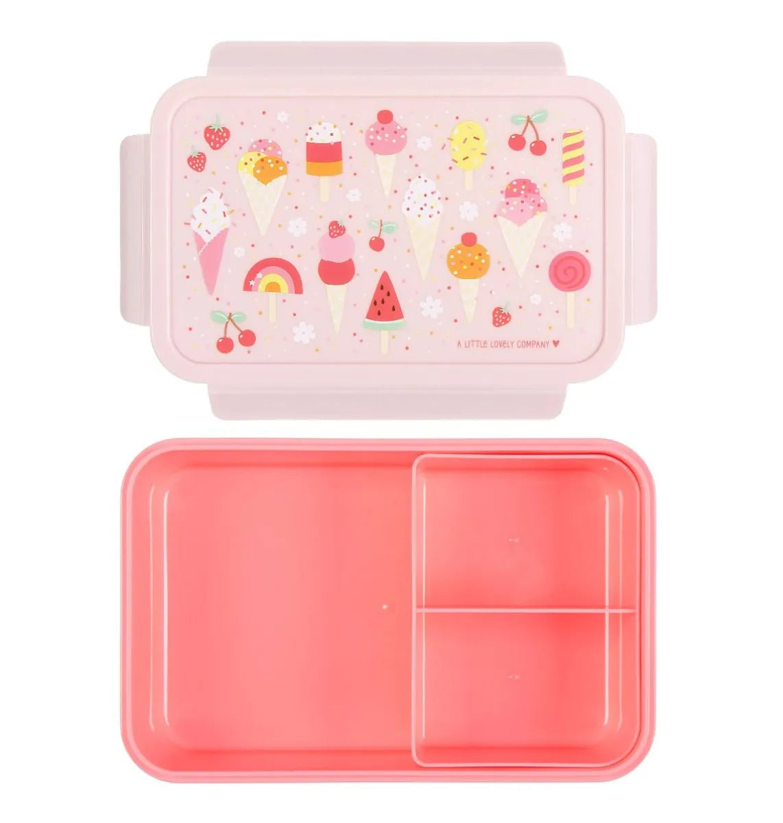 A Little Lovely Company Set rentrée scolaire - Gourde / 4 Snack boxes / Lunch box - Glace