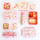 A Little Lovely Company Back to school set - Dubbelwandige Drinkfles / 4 Snackdozen / Lunchbox - Ijsjes