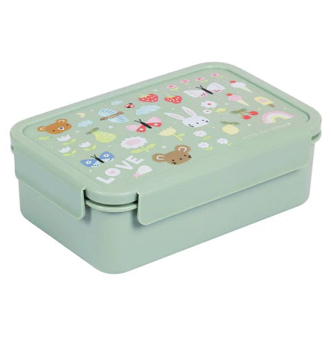 A Little Lovely Company Back to school set - Drinkfles XL RVS/Bentobox - Joy