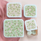 A Little Lovely Company Back to School Set - Drinking bottle/4 Snack boxes/Bentobox - Blossoms Pink