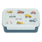 A Little Lovely Company Back to school set - Drinkfles RVS/4 Snackdozen/Bentobox - Voertuigen