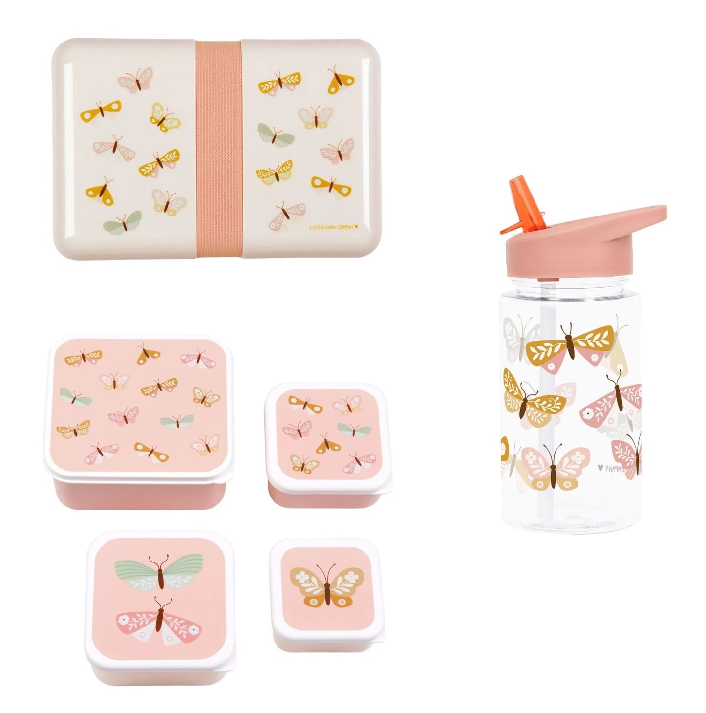 BEAU by Bo Caramel & Cie Swan + A Little Lovely Company Back to school set Vlinders