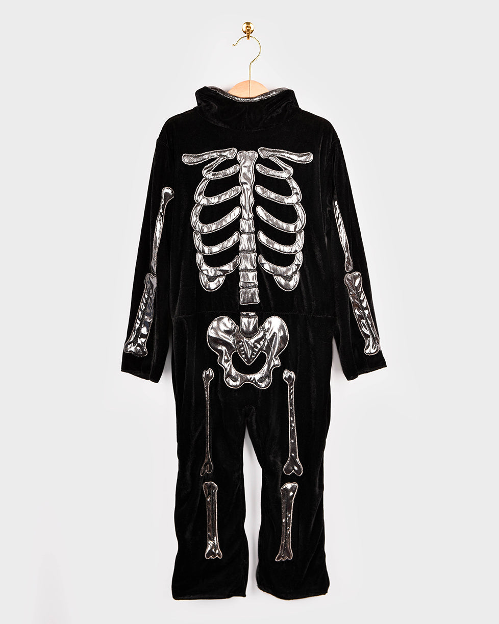 Den Goda Fen Verkleedkledij Skeleton Jumpsuit - 110cm - 4-5 jaar