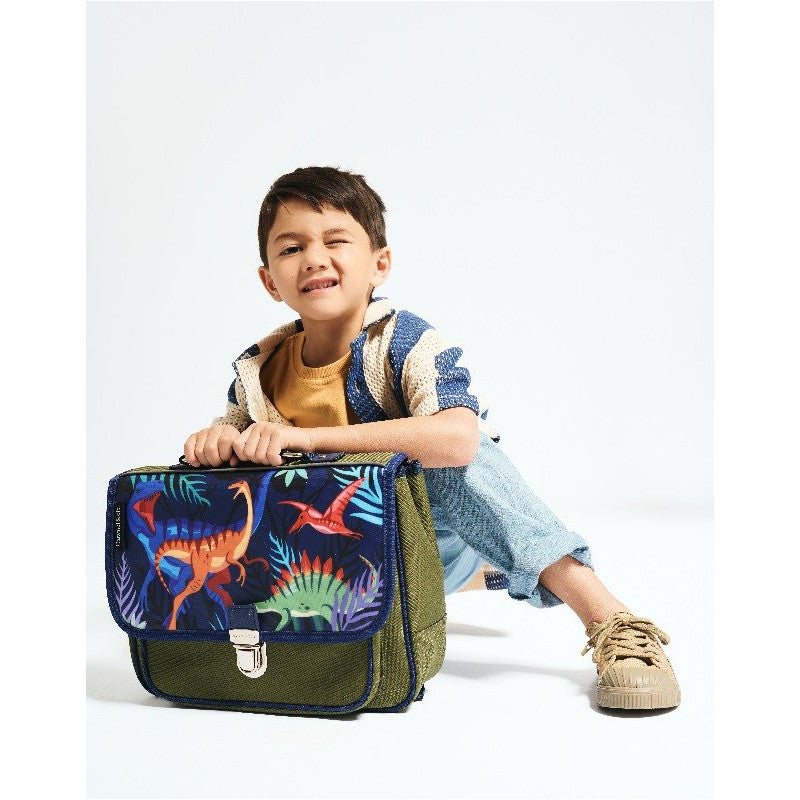 Caramel &amp; Cie Sac à livres pour tout-petits Jurassic Small - Vert