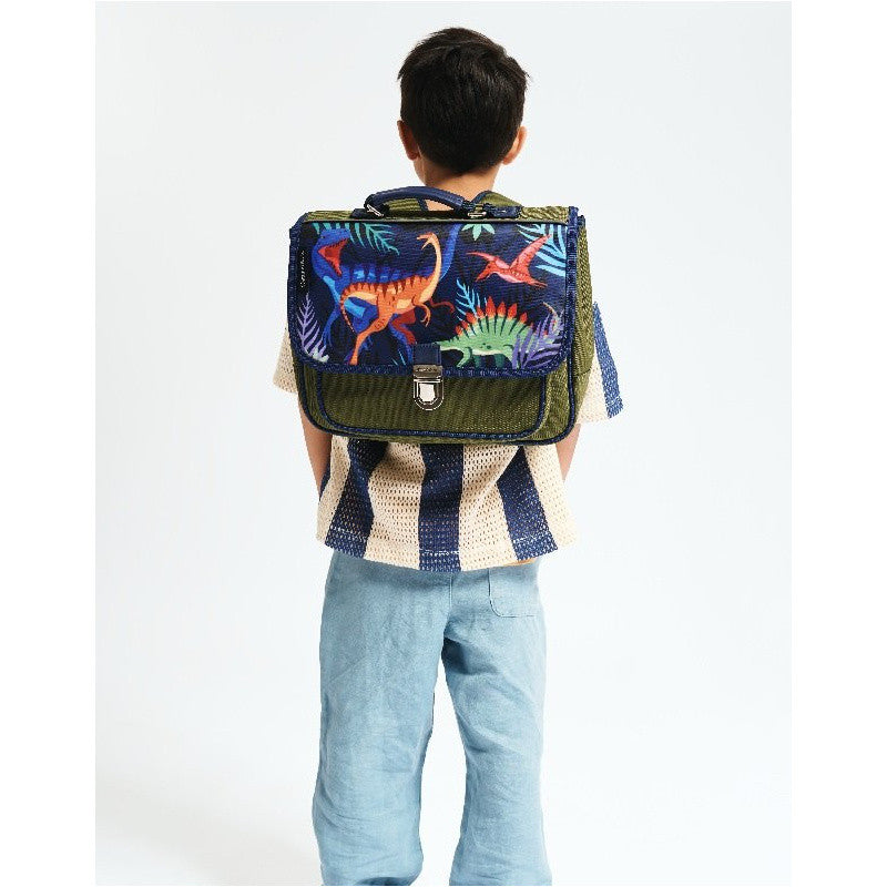 Caramel &amp; Cie Sac à livres pour tout-petits Jurassic Small - Vert