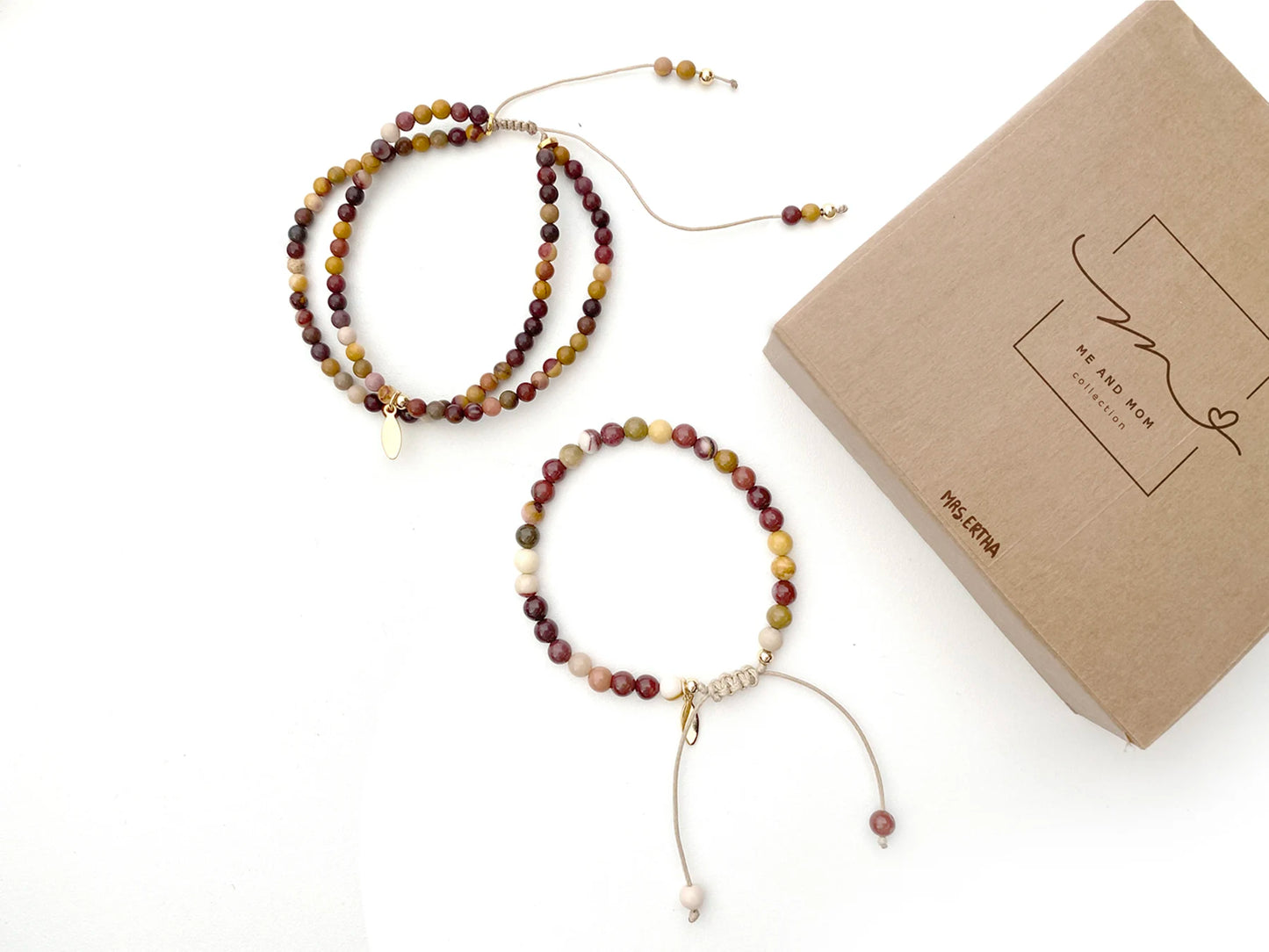 Mrs Ertha Armbanden set - Me & Mom collectie - Mookaite -