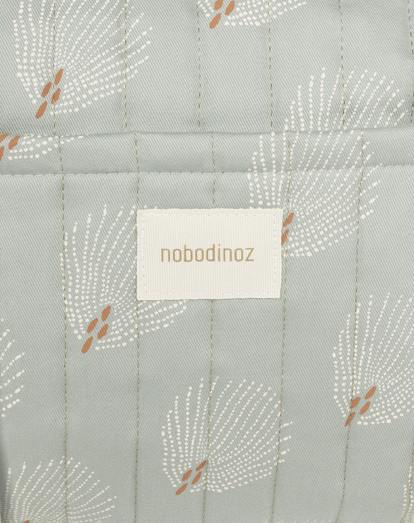 Nobodinoz Stories Weekendtas 45x30x30cm - White Gatsby Antique Green