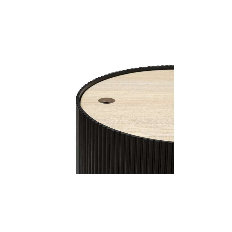 Atmosphera Tafel - Salontafel - Zwart - Bijzettafel - D38,5cm H35cm