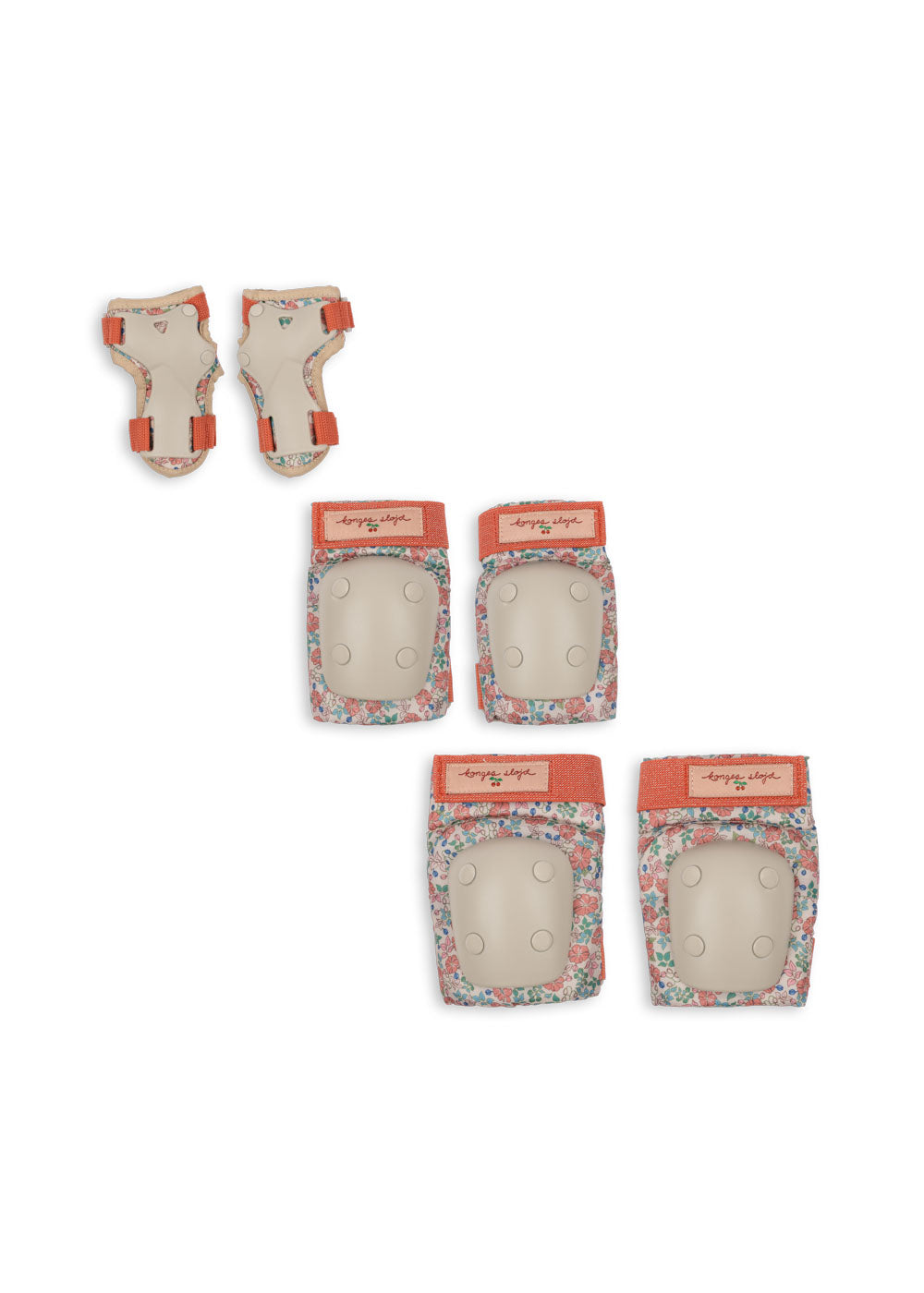 Konges Sløjd Balance bike with bell and wicker basket - Cherry