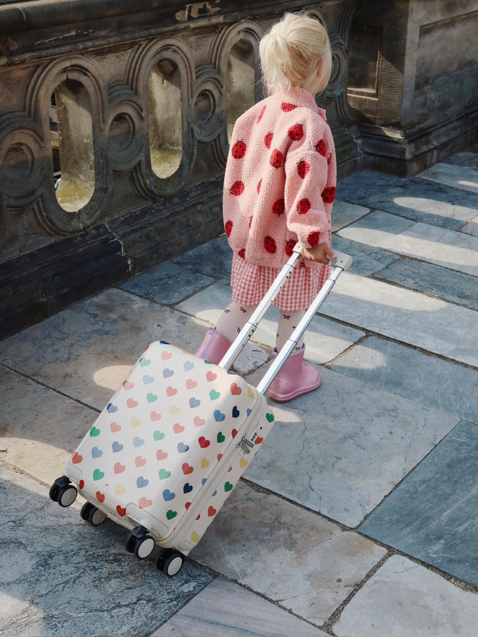 Konges Sløjd Children's Suitcase/Travel Suitcase - Bow Kitty