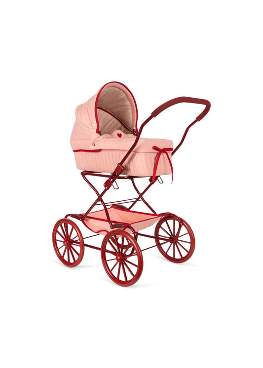 Konges Sløjd Poppenwagen/Doll Pram Vintage - Opvouwbaar - Mellow Rose