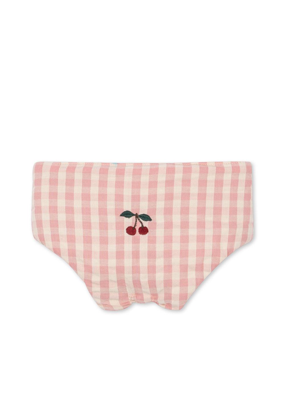 Konges Sløjd Poppen Speelgoed - Slabbetje/Luier/Doek - Katoen - Nursery Set - Powder Pink Check