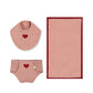 Konges Sløjd Poppen Speelgoed - Slabbetje/Luier/Doek - Katoen - Nursery Set - Mellow Rose