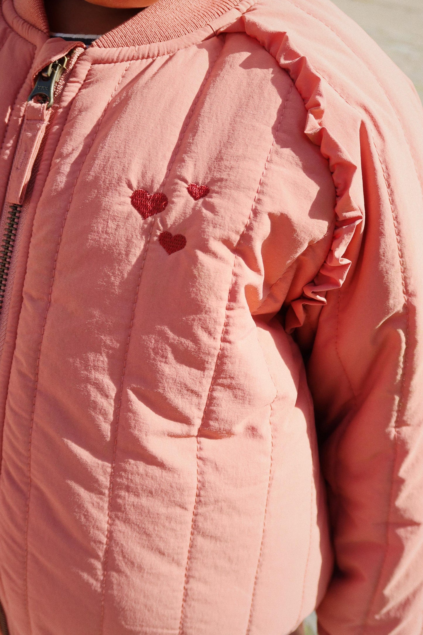 Konges Sløjd Juno Frill Thermojas/Bomber Jas - Canyon Rose