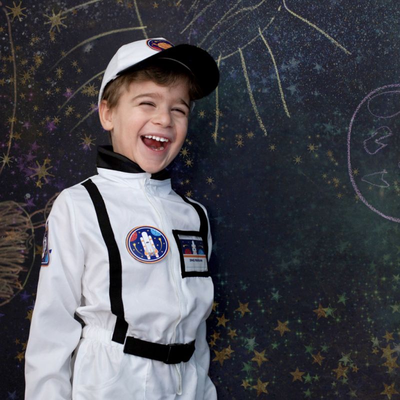 Great Pretenders Verkleedkledij Astronaut Jumpsuit - 110-116cm - 5-6 jaar - Wit