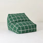 Nobodinoz Vibes zitzak - 74x40x60cm - Green White Windowpane