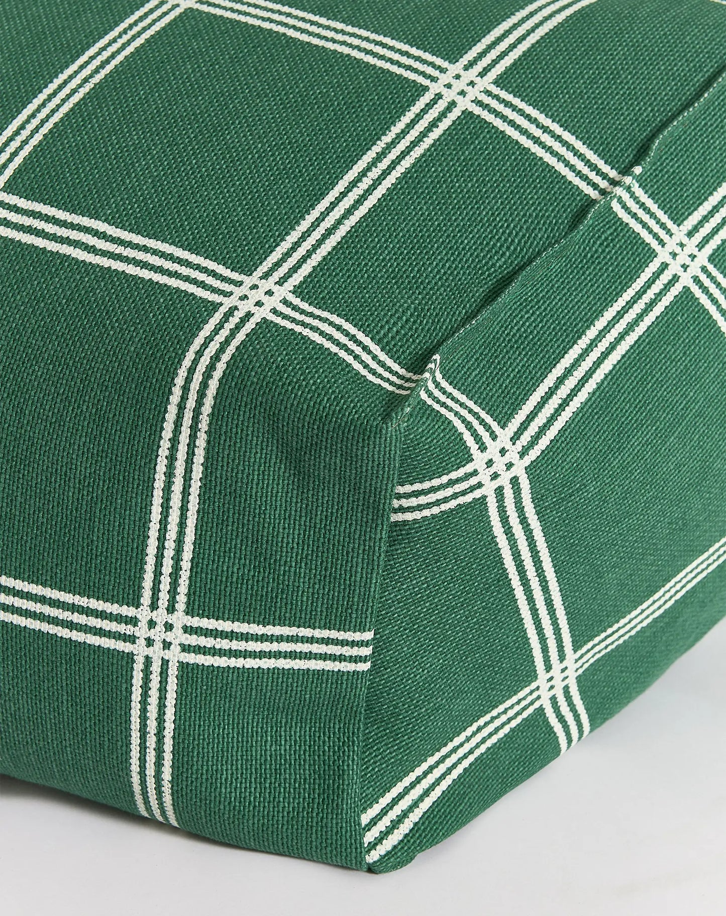 Nobodinoz Vibes zitzak - 74x40x60cm - Green White Windowpane