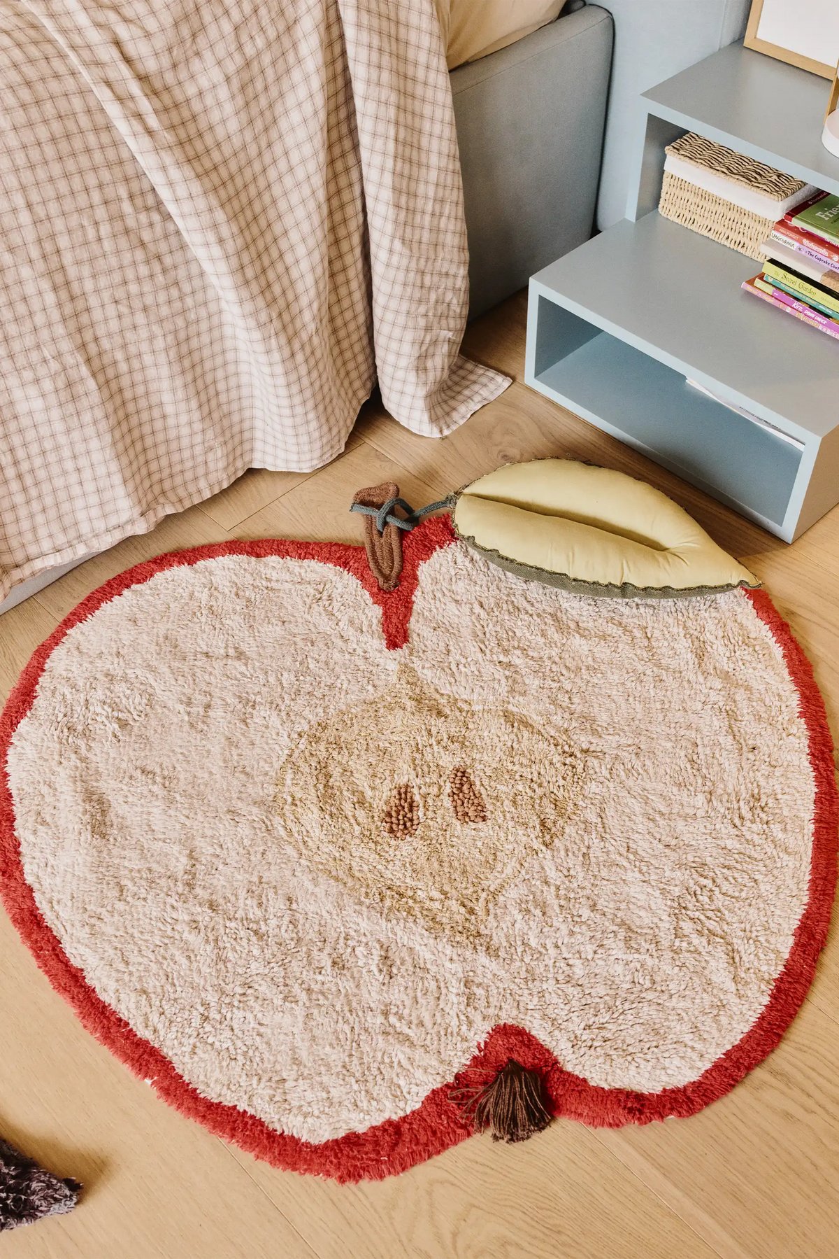 Lorena Canals Tapis lavable en coton - ABC Vintage Nude - Ø150cm