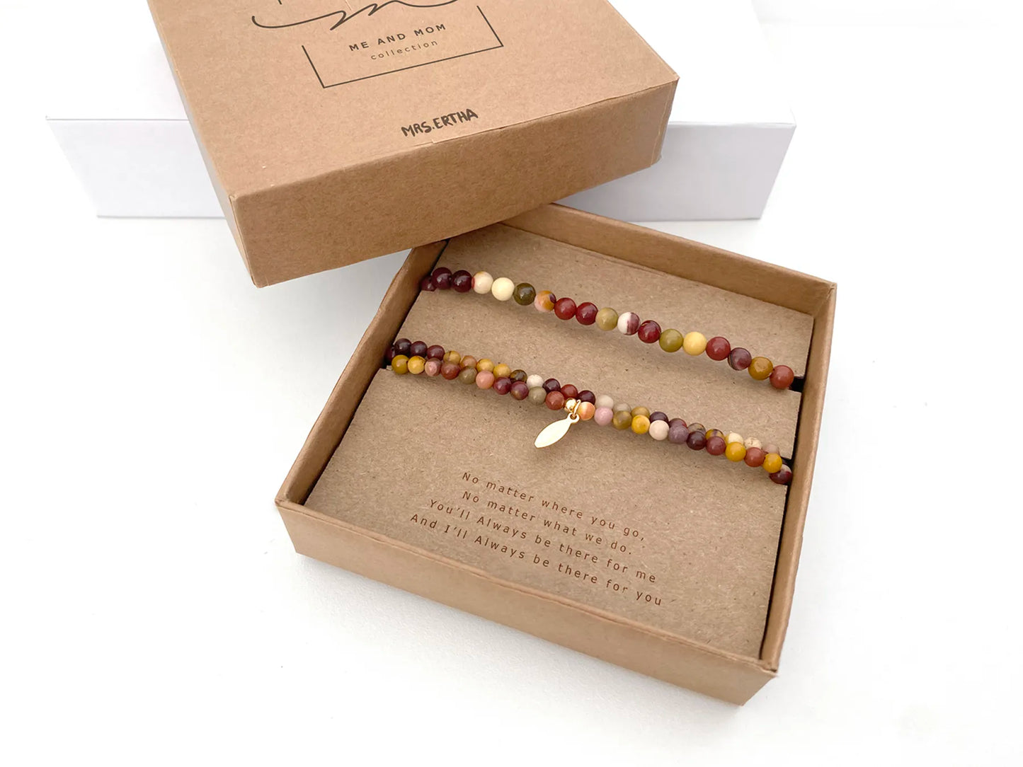 Mrs Ertha Armbanden set - Me & Mom collectie - Mookaite -