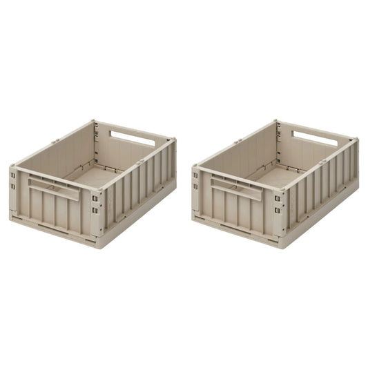 Liewood Weston storage box- 2 stuks - Medium - Sandy