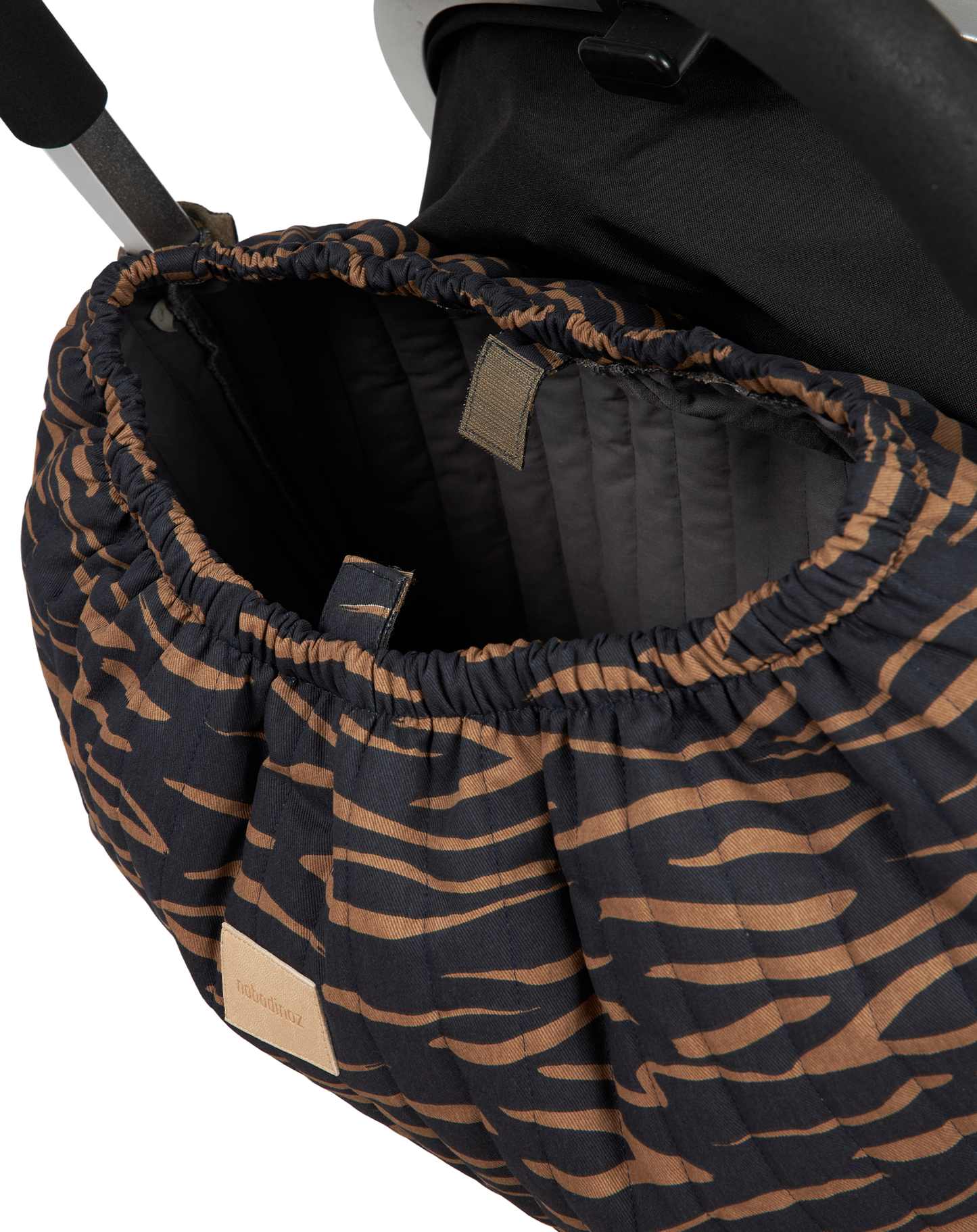 Nobodinoz Hyde Park Storage Bag - For stroller - Blue Waves - 50x42x10cm