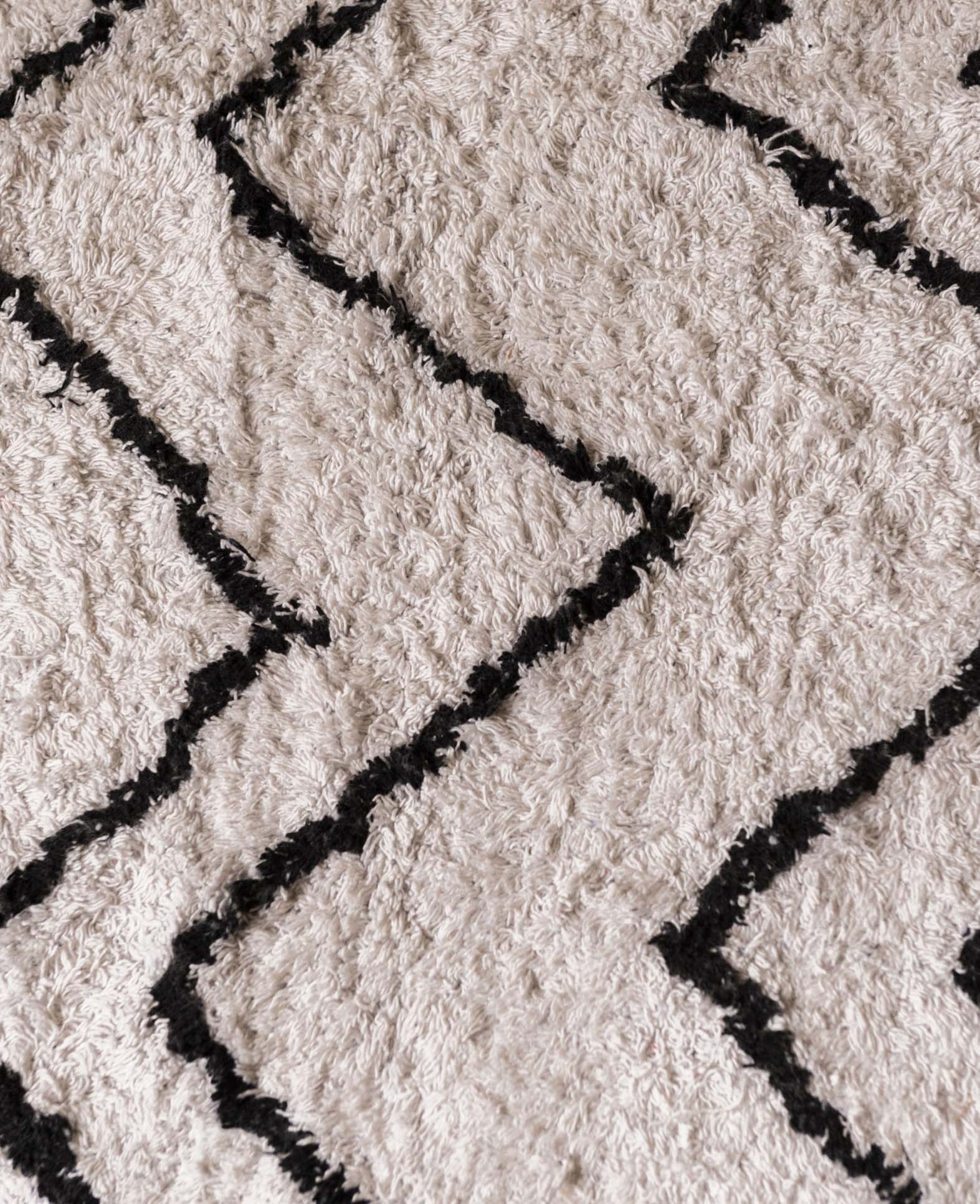 Home &amp; Styling Tapis Zigzag 160x230cm - Tapis - Noir / Blanc 