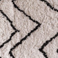 Home &amp; Styling Carpet Zigzag 120x180cm - Carpet - Black / White 