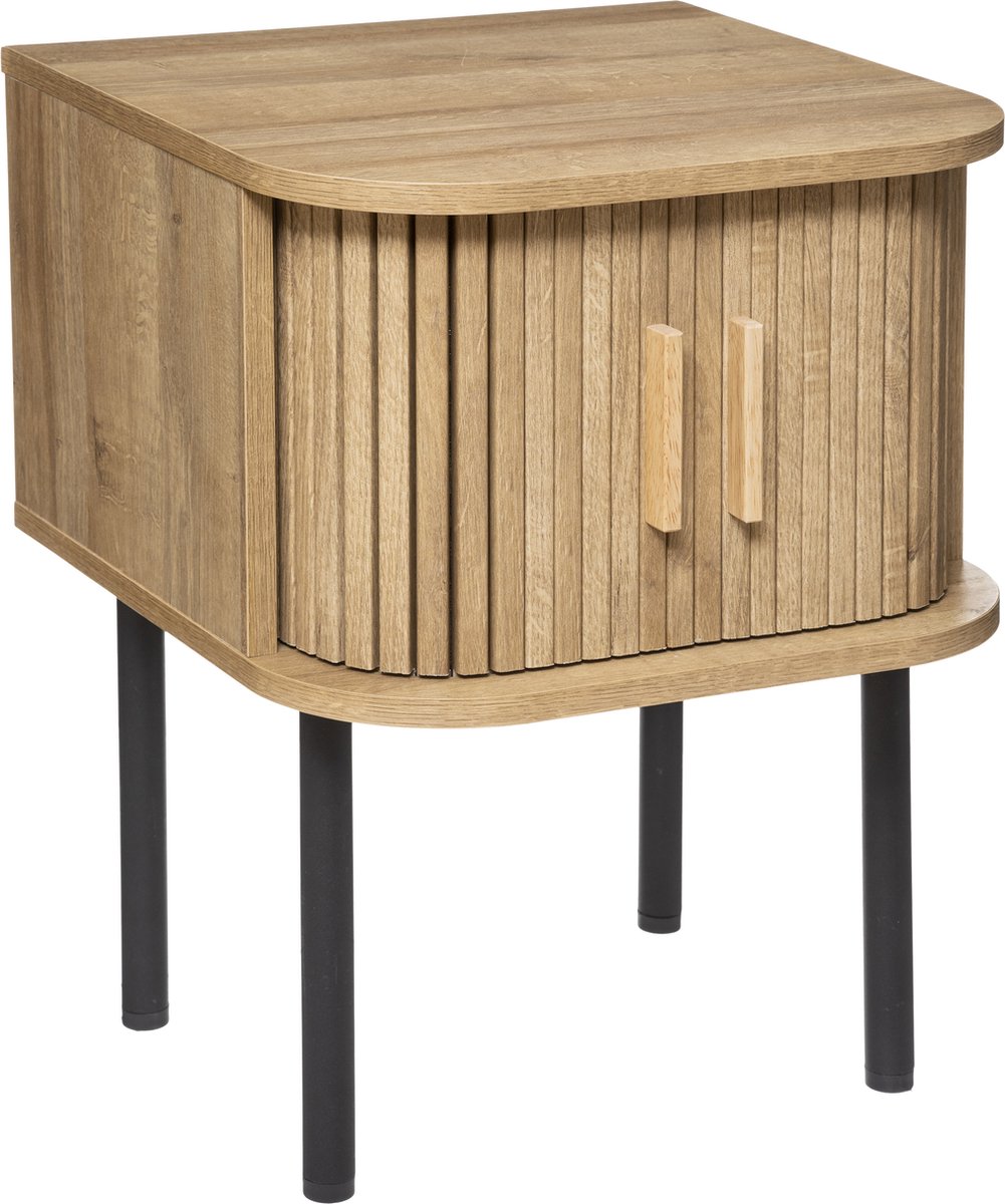 Atmosphera Colva Bedside table - With extra storage space - Cupboard - Sliding doors