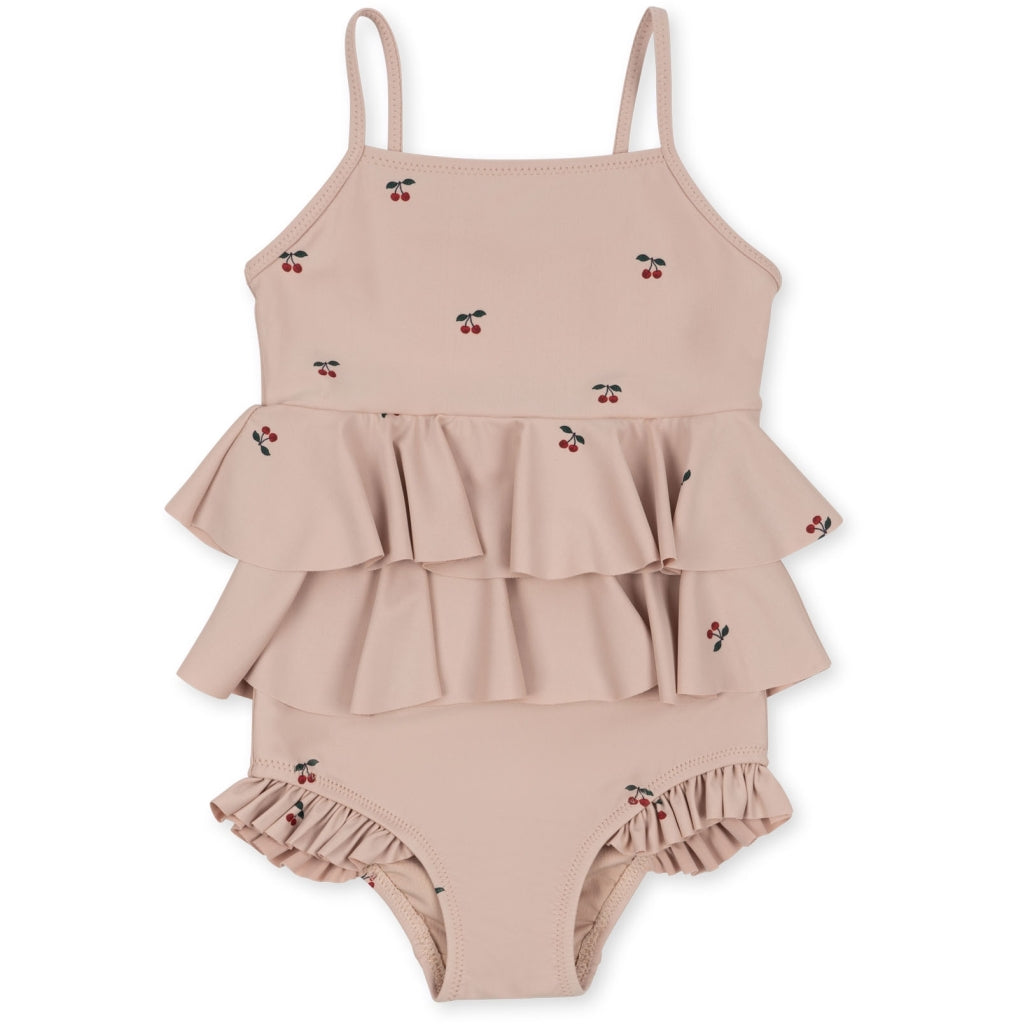 Konges Sløjd Manuca Frill maillot de bain enfant - Cherry blush