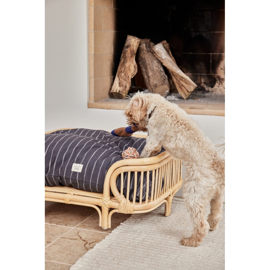 OYOY Otto Dog Bed Small - Rattan - H29 x L52 x W40 cm