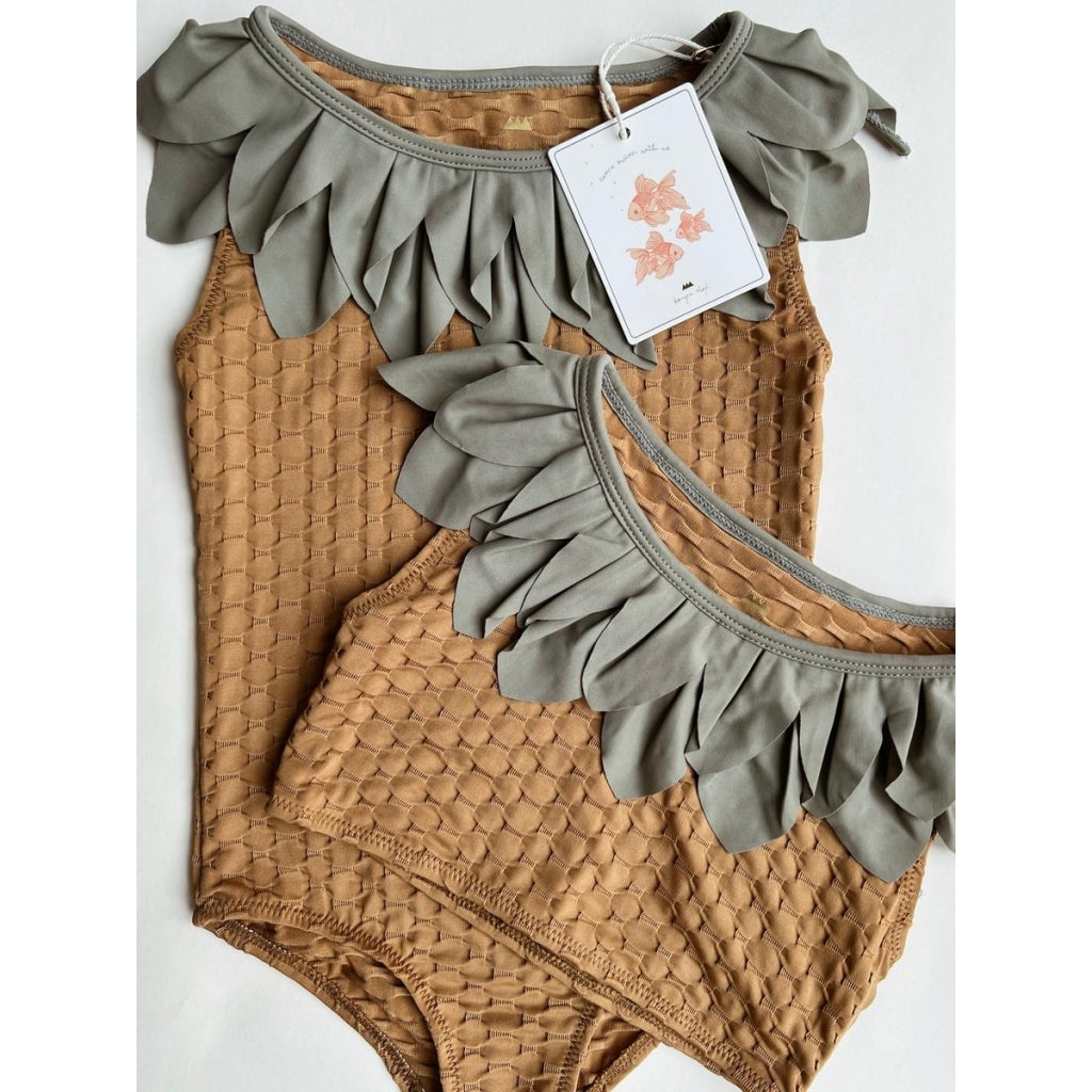 Konges Sløjd Maillot de bain Ananas enfant - Marron os