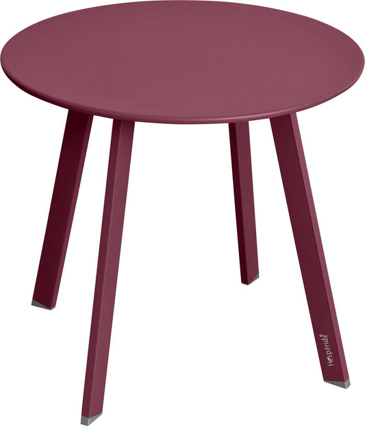 Hesperide Saona Round side table Bordeaux - Bordeaux - Dia 50cm - Outdoor side table