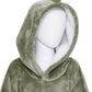 Atmosphera Plaid sweater dinosaurus kind - Trui - Extra zacht -  Fleece trui - ONE SIZE - 3 tot 10 jaar - Met zakken