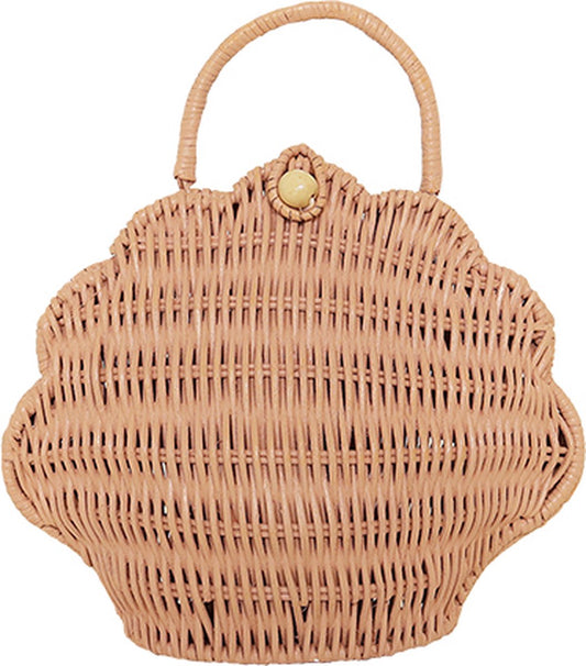 Olli Ella - Rotan Shell Bag - Rose - Schelp - Tas - Mand