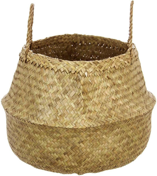 Atmosphera wicker storage basket natural - Flowerpot - Seagrass