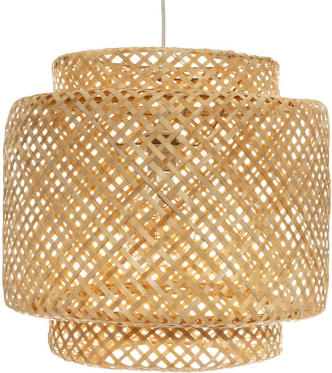Hanglamp gevlochten Bamboe - 40 x 38 cm
