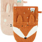 Trixie - Pack 2 washandjes 14x22 cm Mr. Polar Bear/Mrs. Elephant