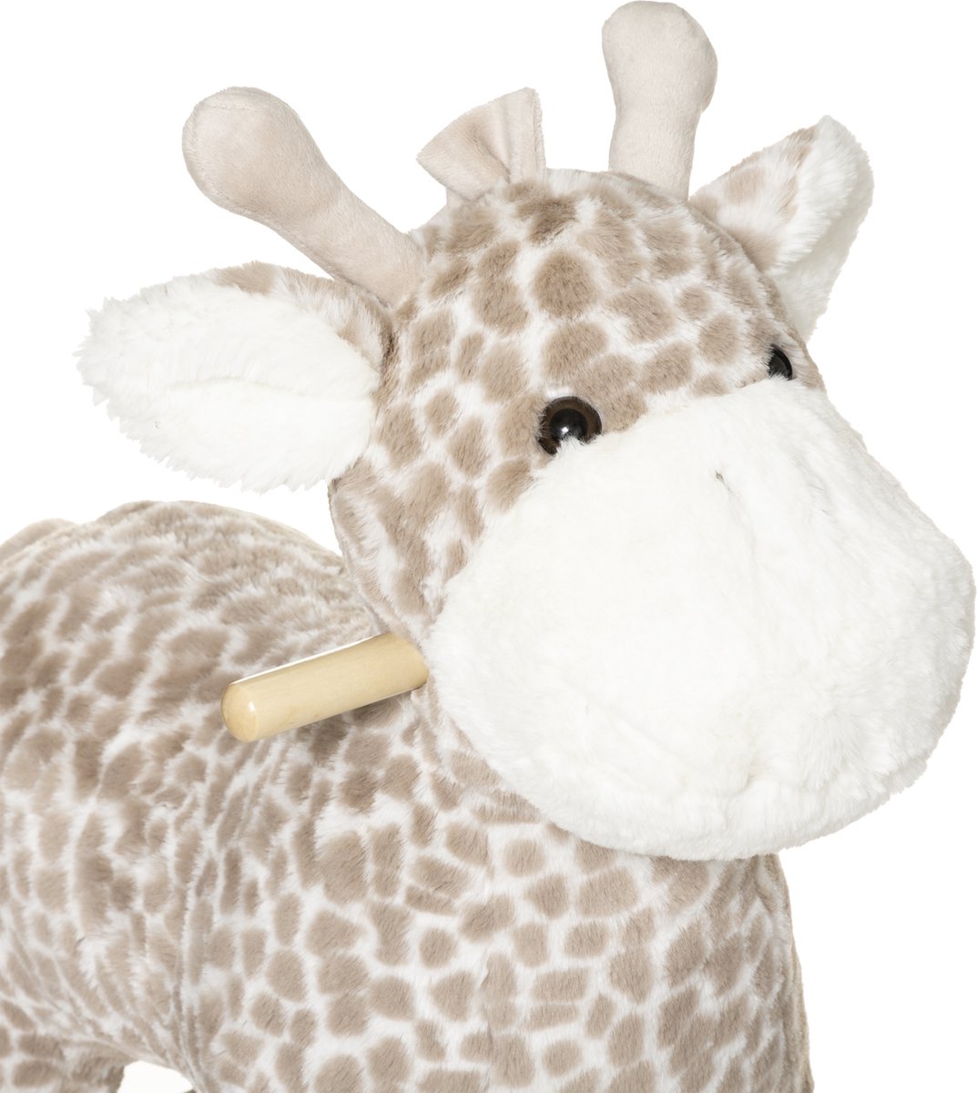 Schommelpaard - Giraffe - Bruin - 64 x 55 x 33 cm - Schommeldier
