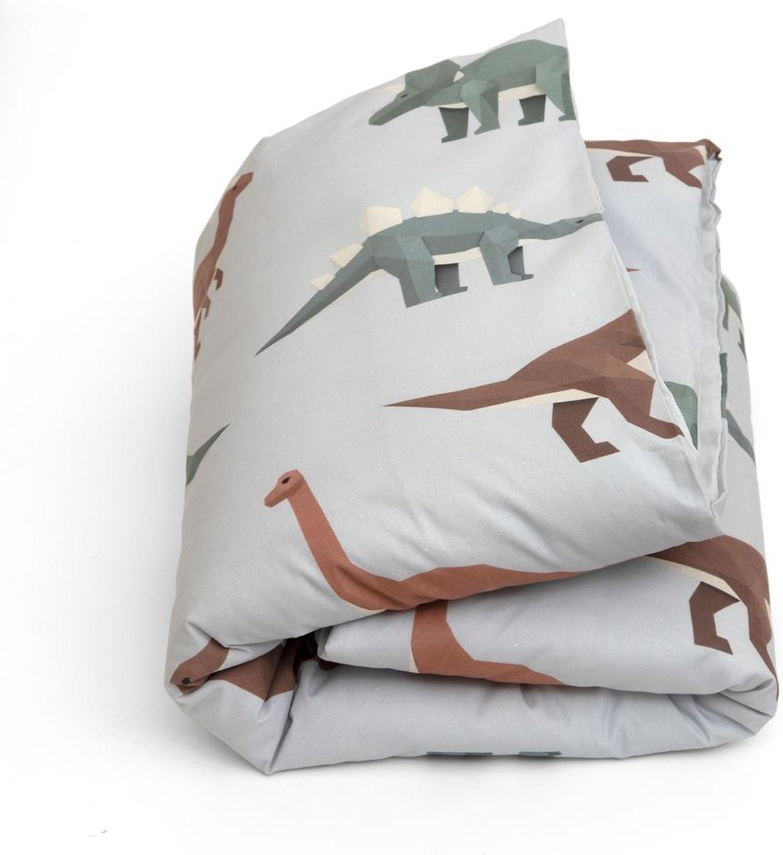 Studio Ditte Duvet cover Dinosaur 140x220cm - Light gray