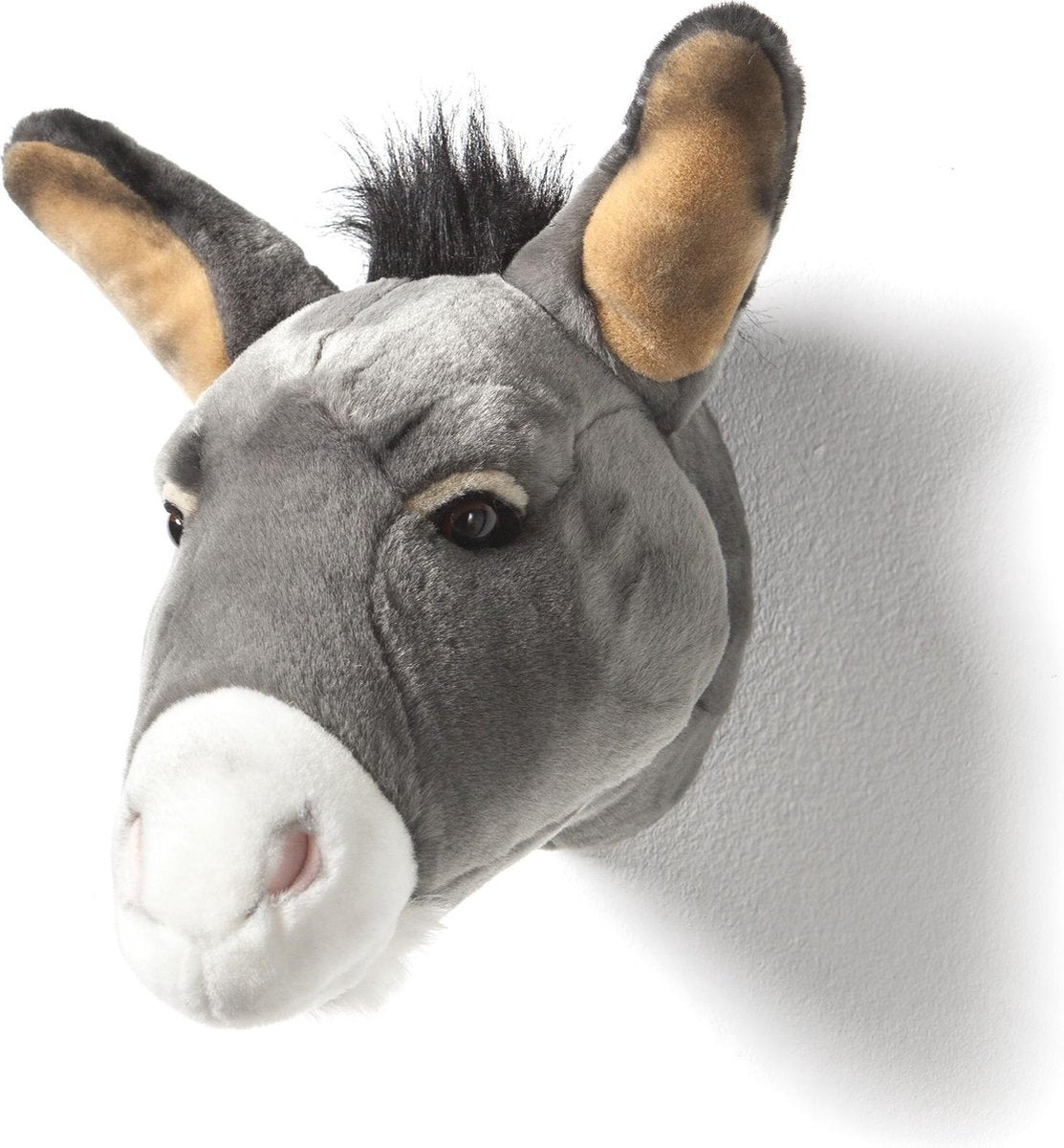 Wild &amp; Soft Francis animal head plush wall decoration - Donkey