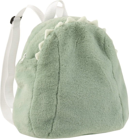 Backpack | plush | mint green | 28x7x (h) 37 cm
